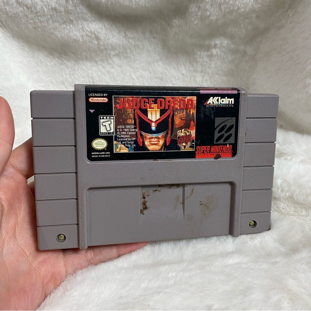 SNES Nintendo Judge Dreda game